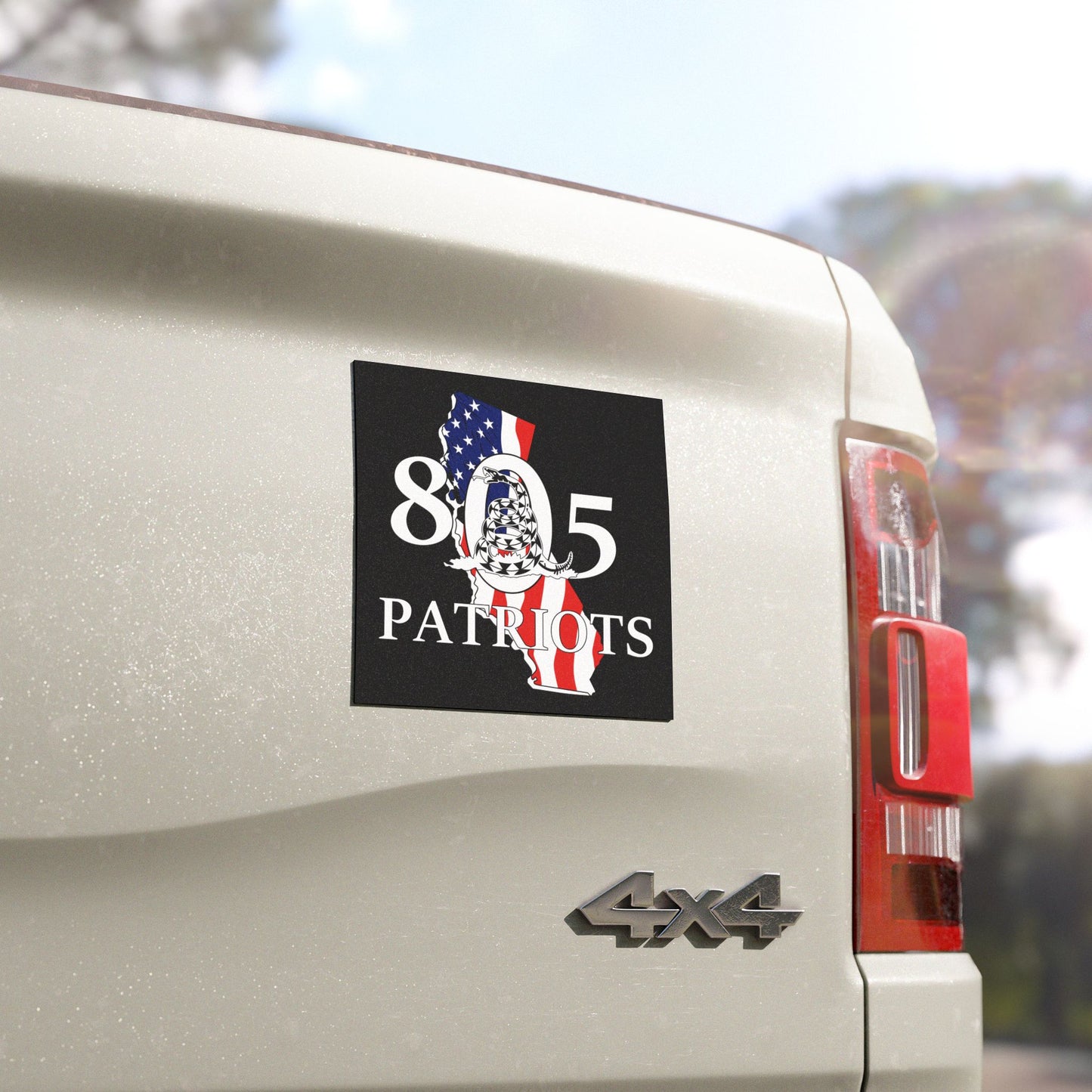 805 Patriots Car Magnet