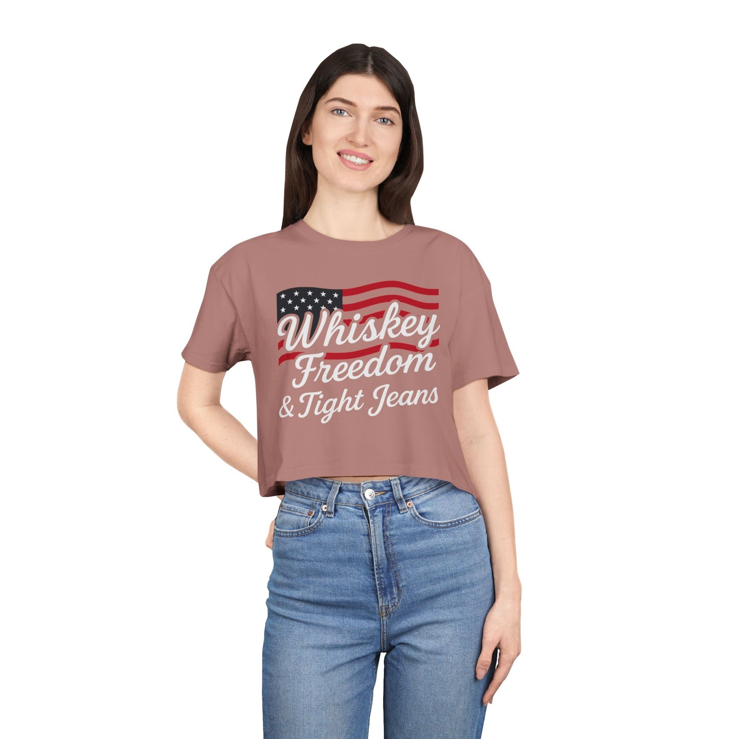 Whiskey Freedom Crop Top