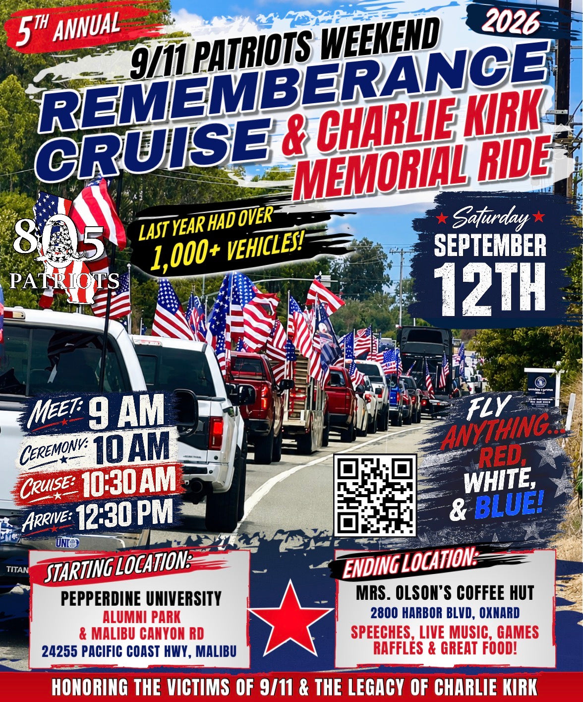 Santa Ynez: End of Summer 250th Anniversary of The USA - Patriot Flag Run & Country Bash!