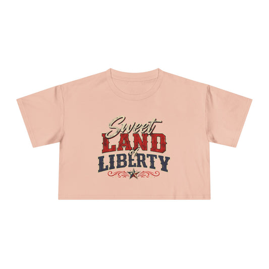 Sweet Land of Liberty Crop Top