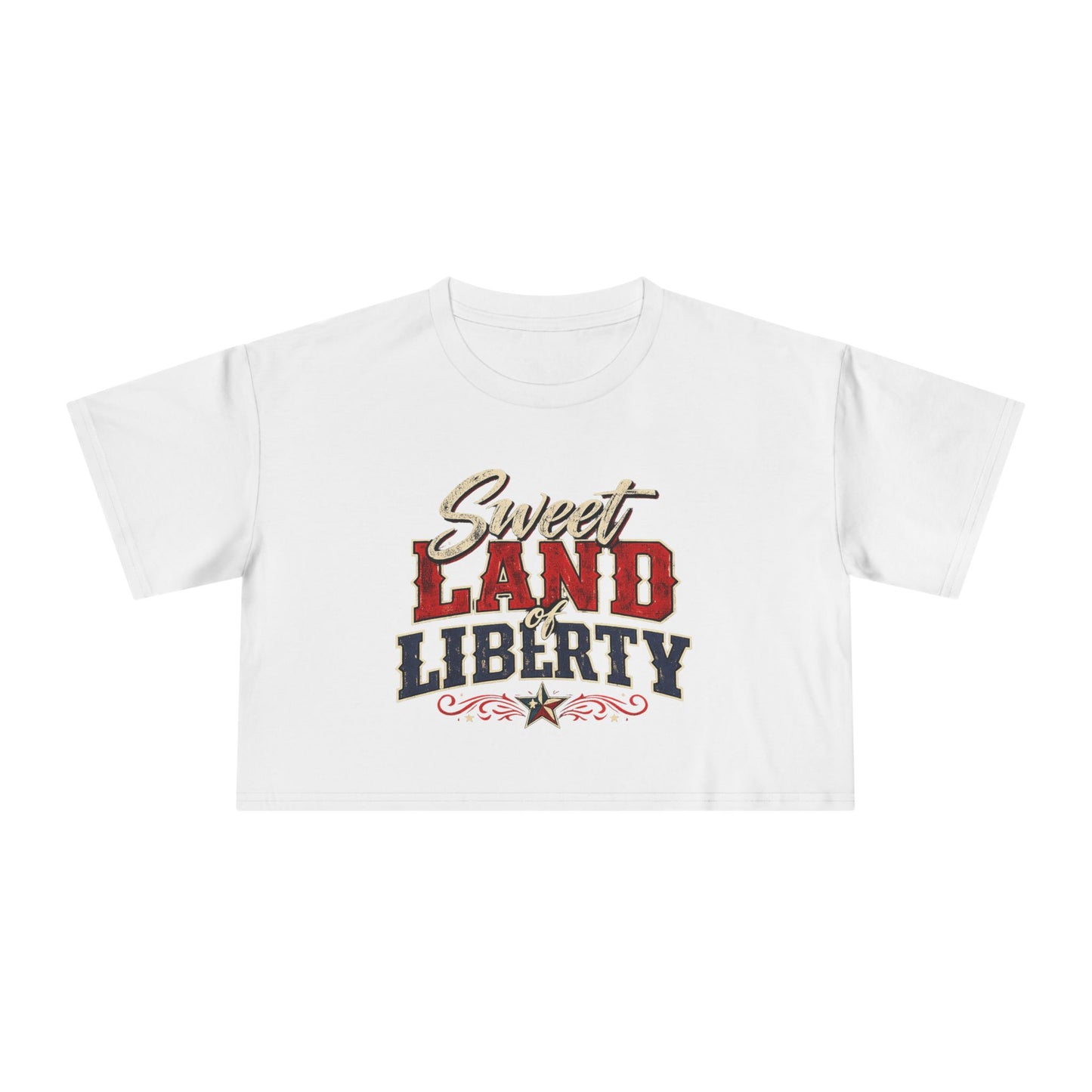 Sweet Land of Liberty Crop Top
