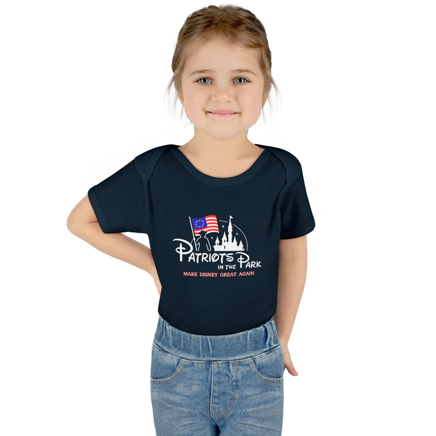 Patriots in the Park Baby Onsie