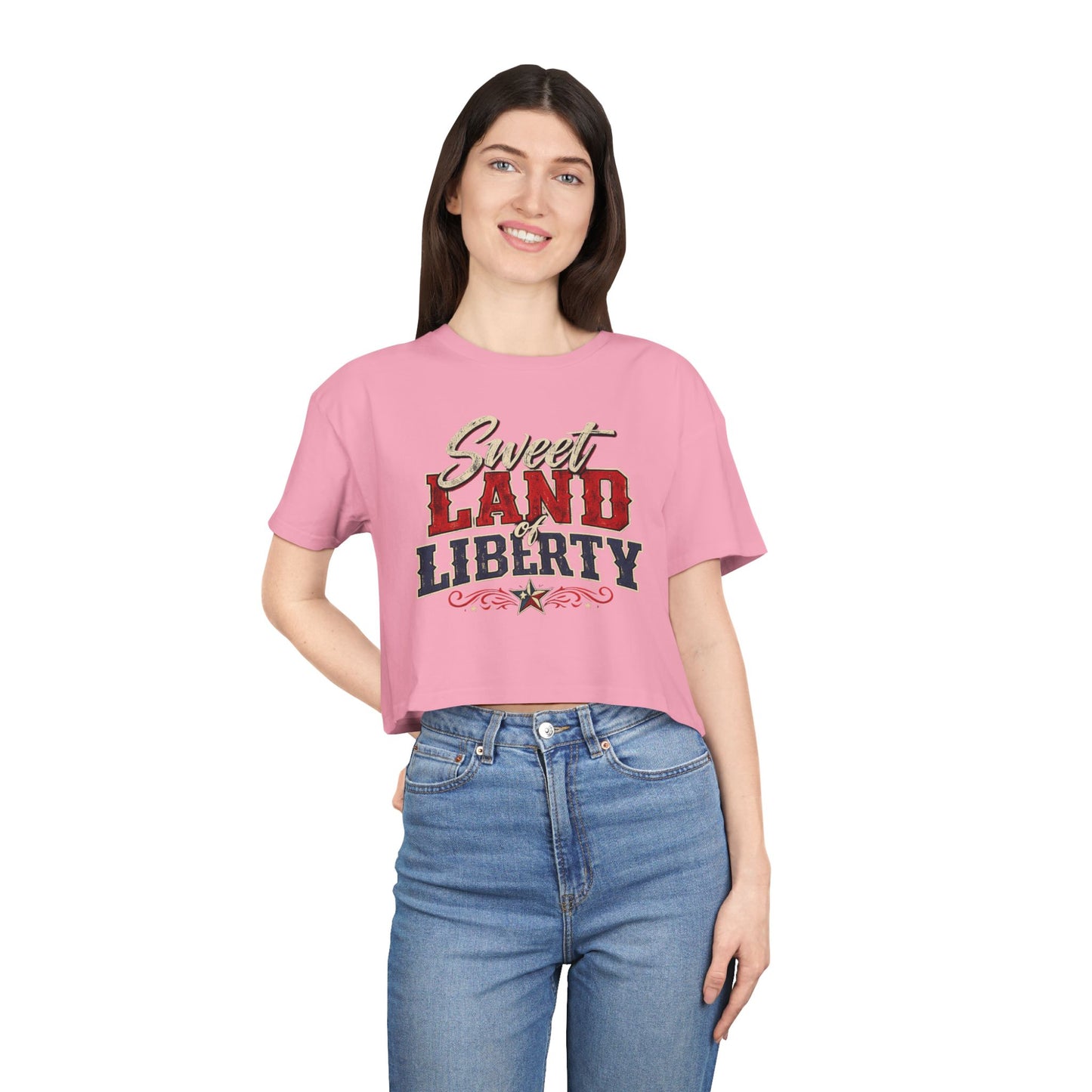 Sweet Land of Liberty Crop Top