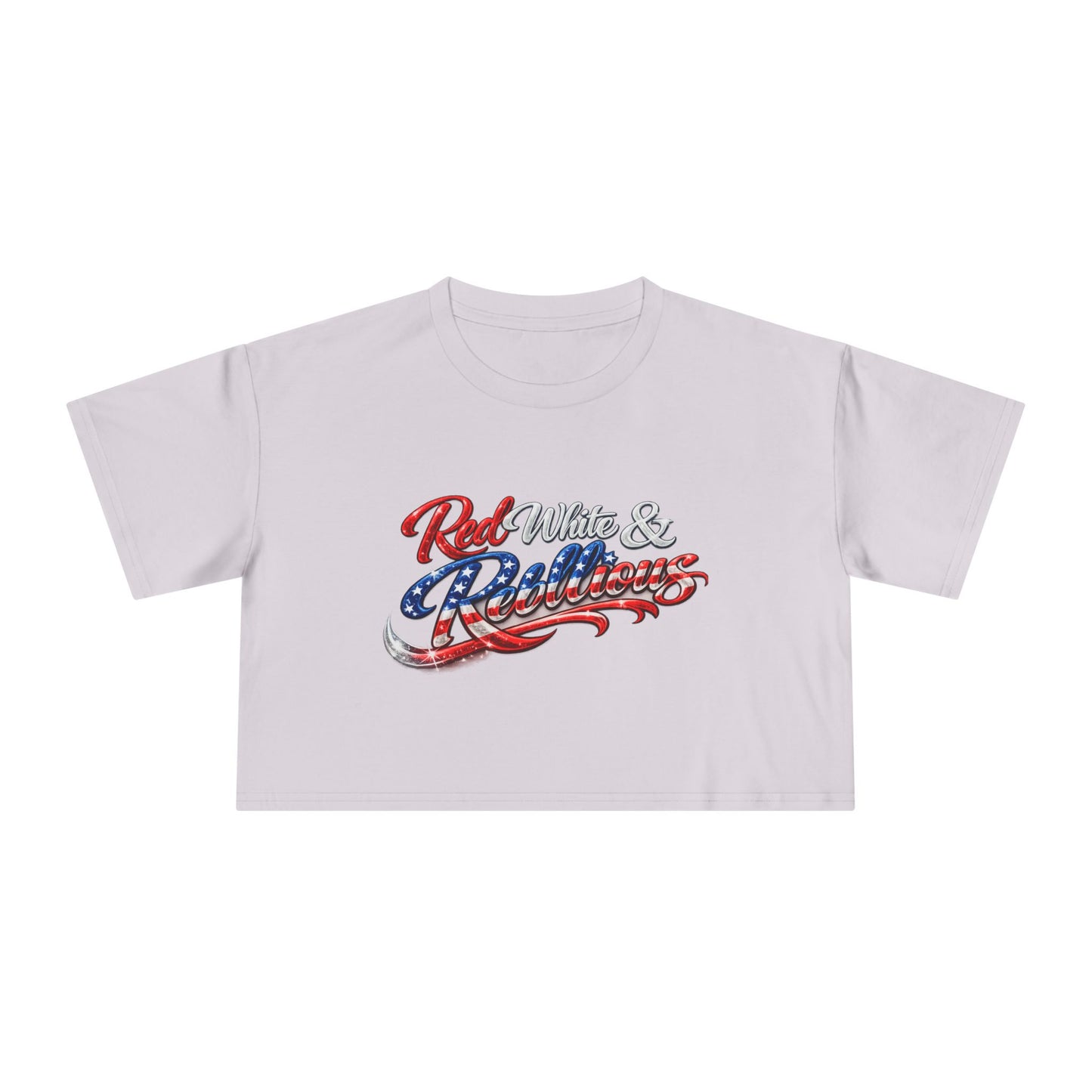 Red White & Rebellious Crop Top