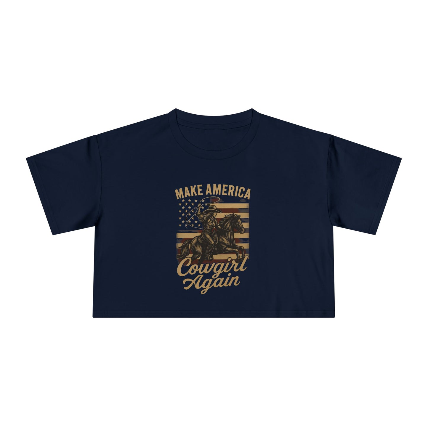 Make America Cowgirl Again Crop Top