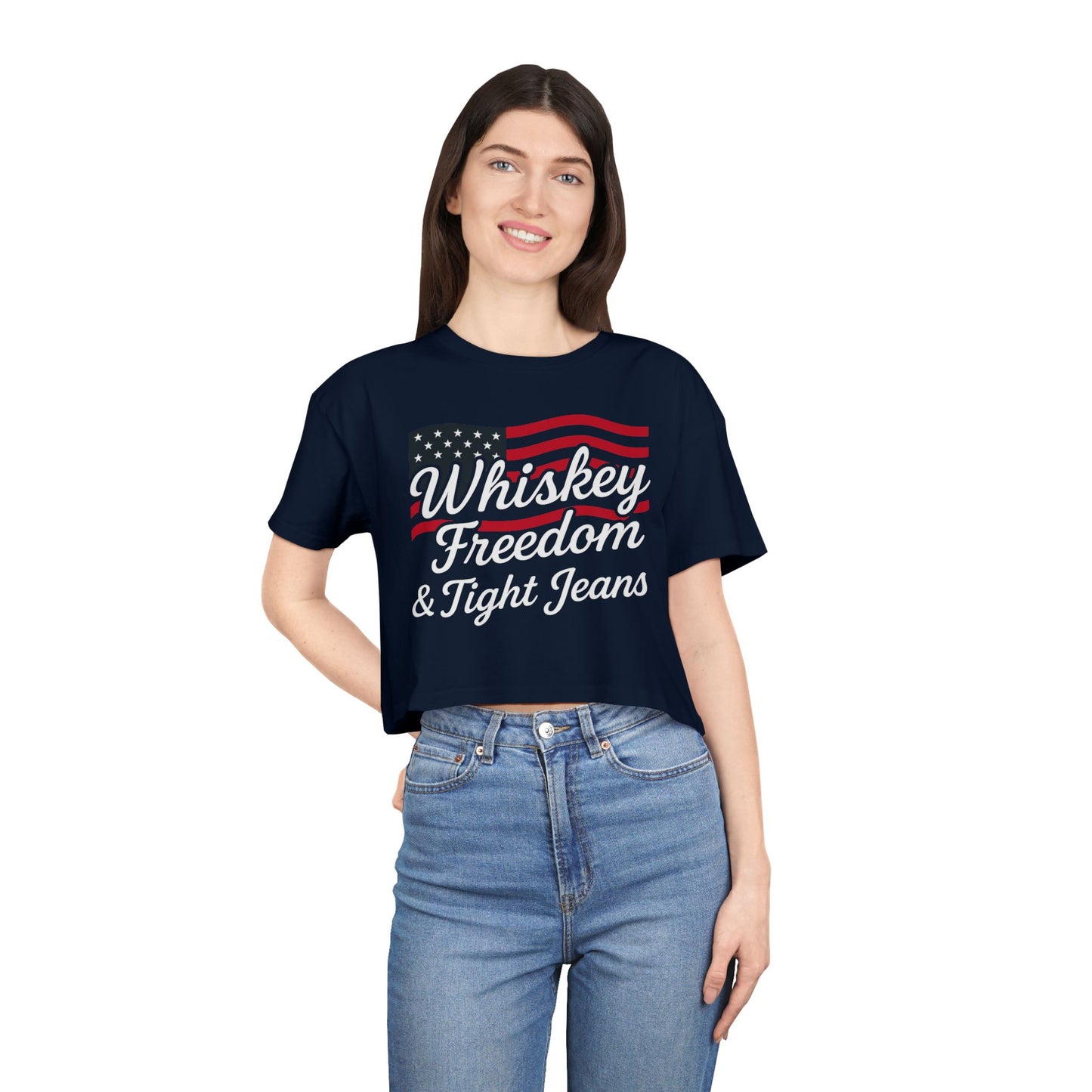 Whiskey Freedom Crop Top