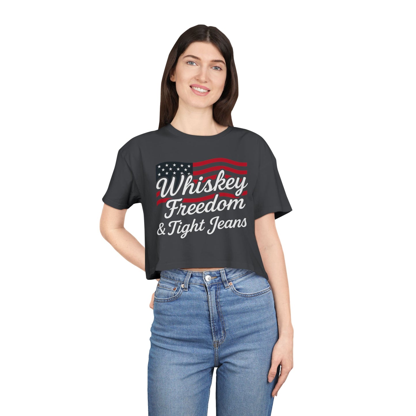 Whiskey Freedom Crop Top