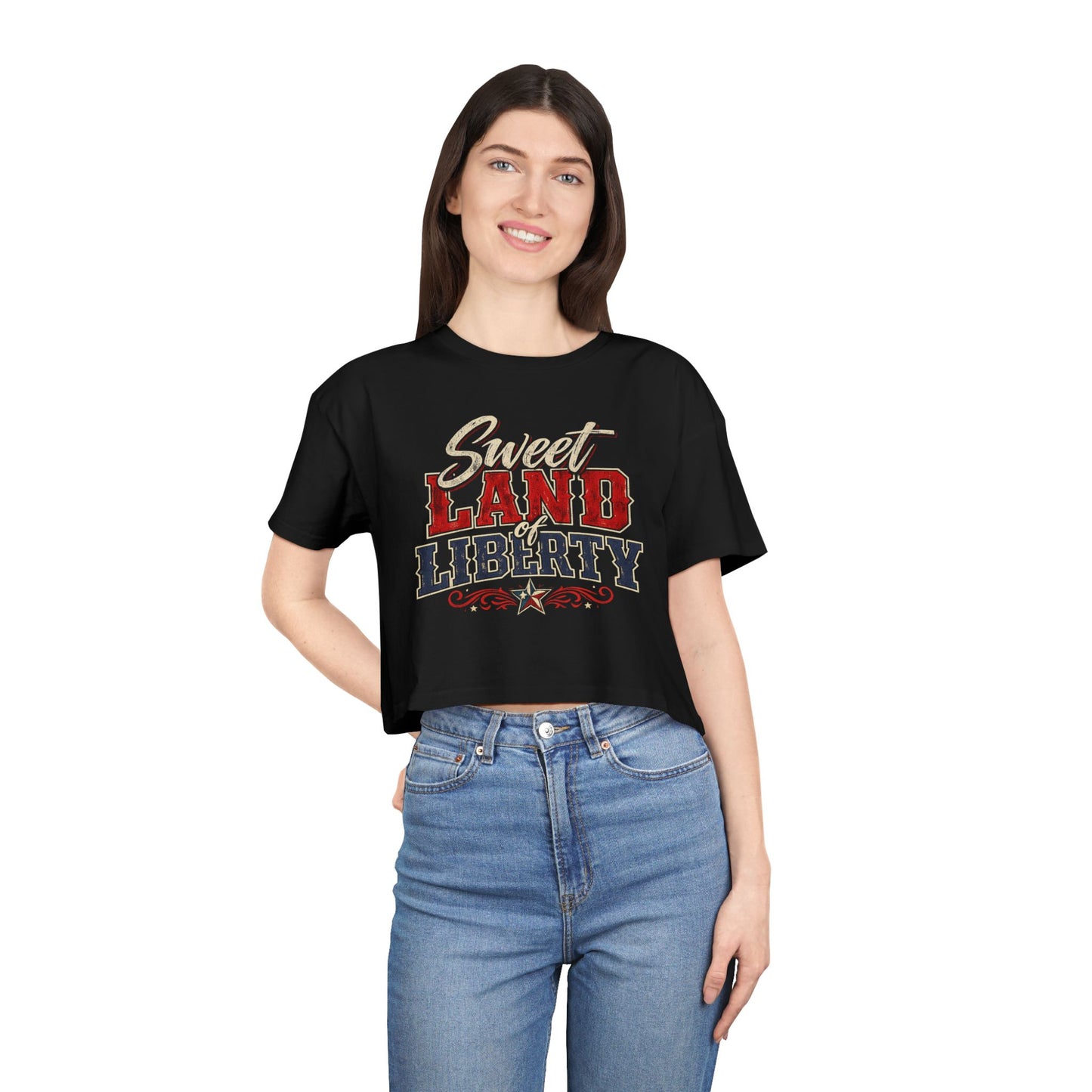Sweet Land of Liberty Crop Top