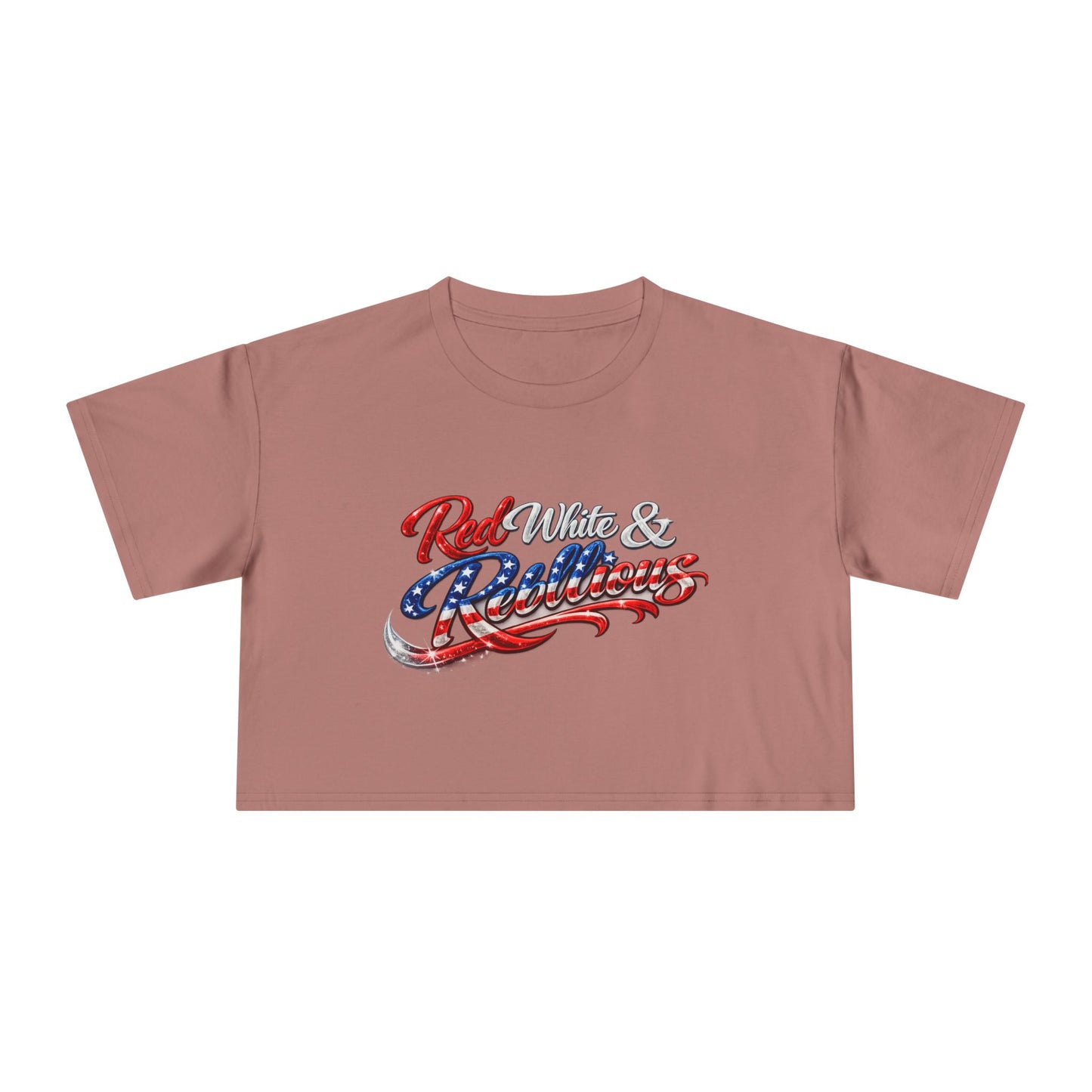 Red White & Rebellious Crop Top