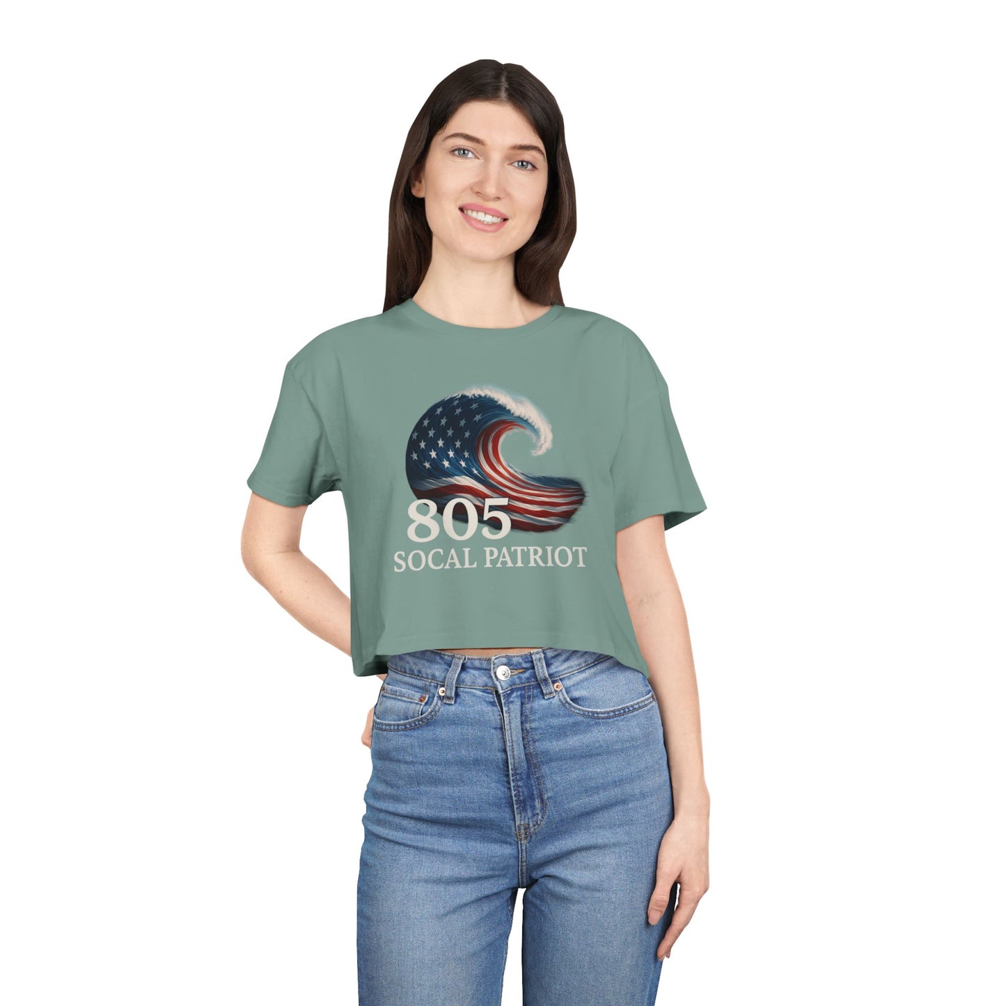 805 Wave Crop Top