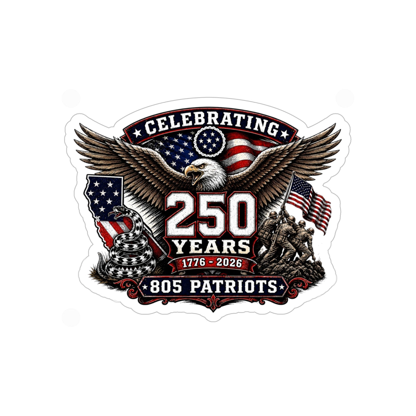 250 Years Sticker