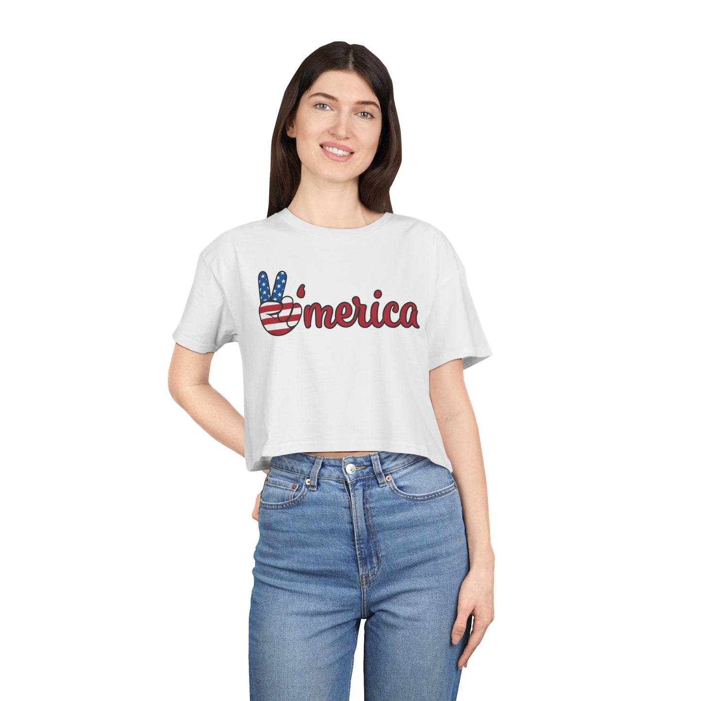 Merica Crop Top