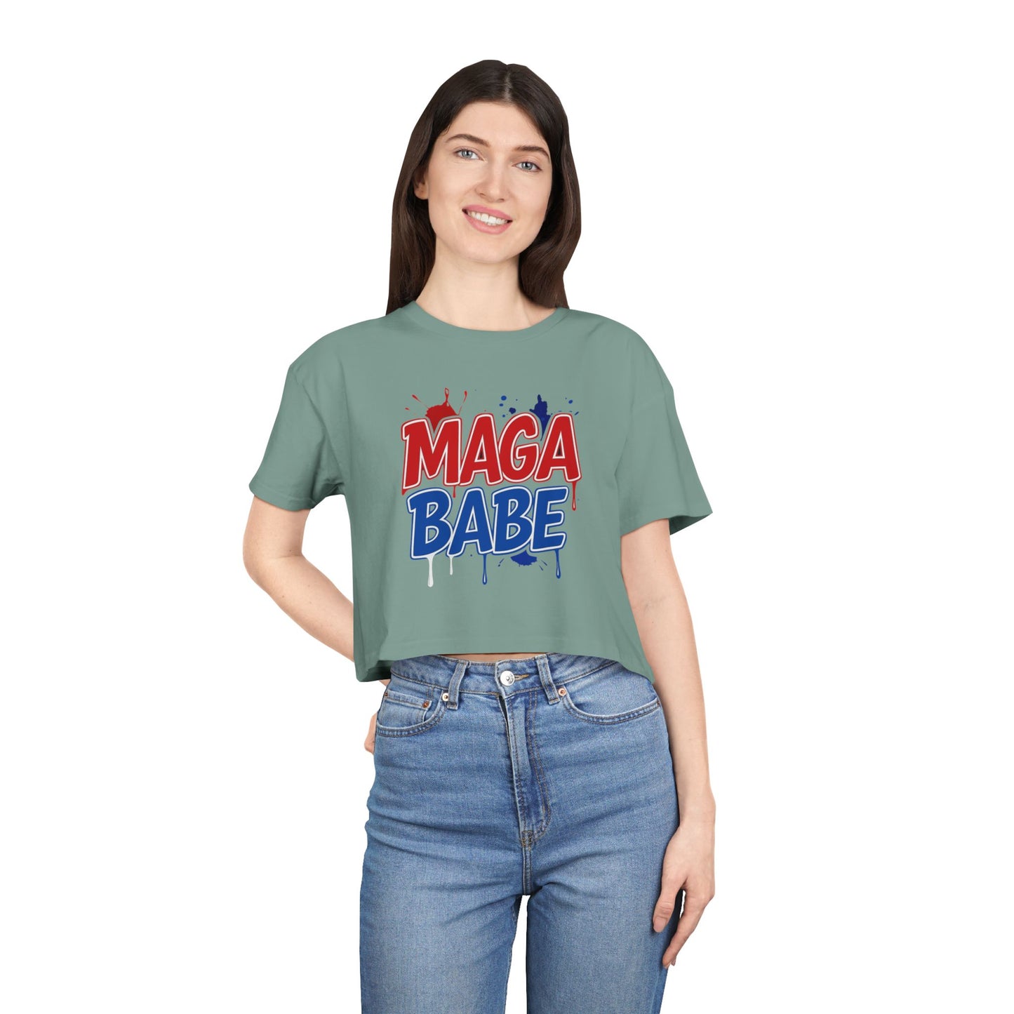 MAGA Babe Crop Top