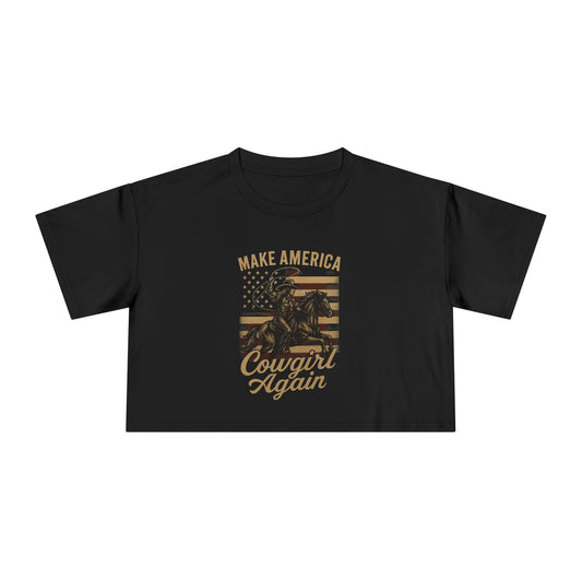 Make America Cowgirl Again Crop Top