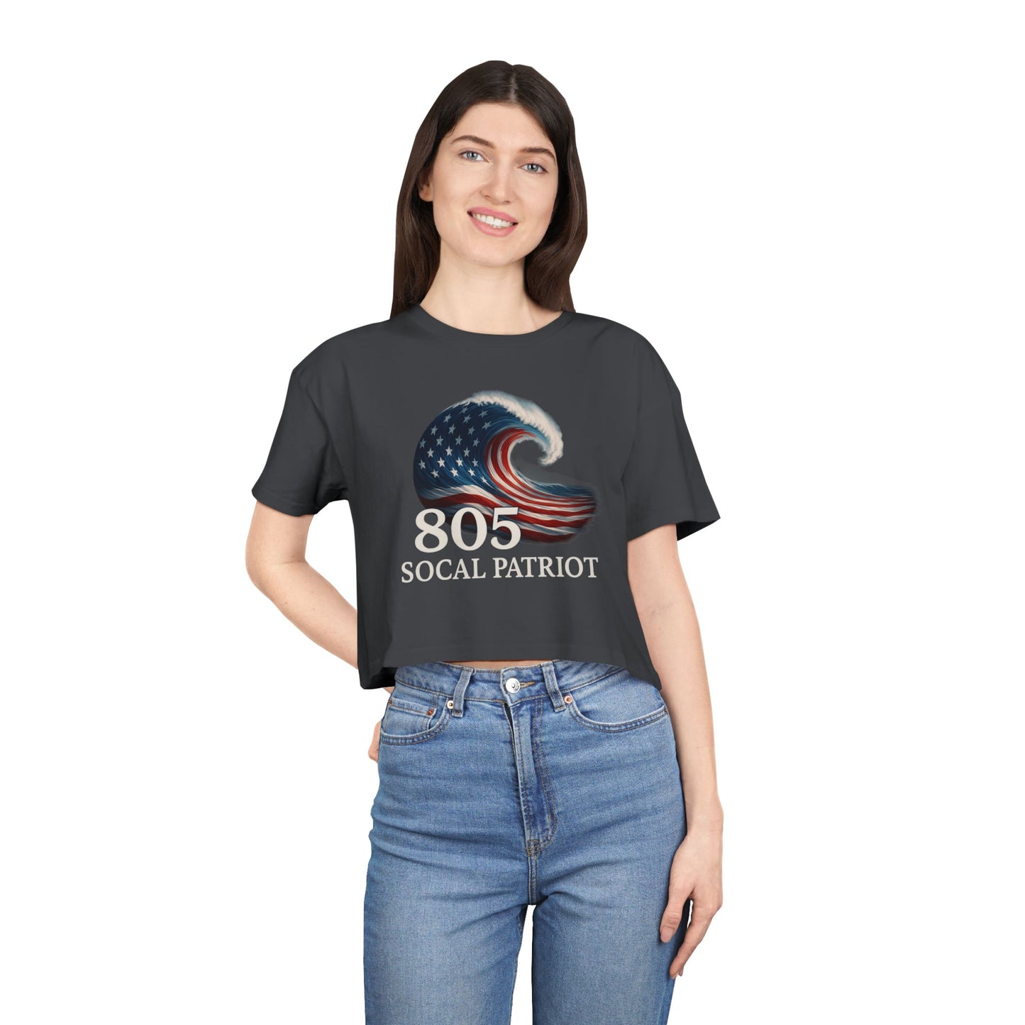 805 Wave Crop Top