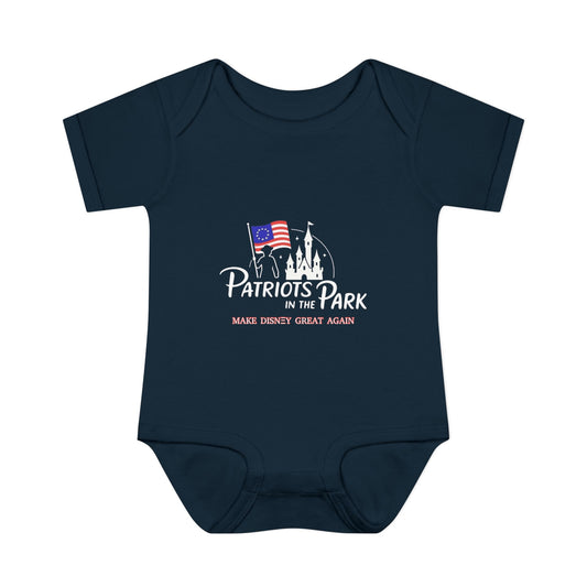 Patriots in the Park Baby Onsie