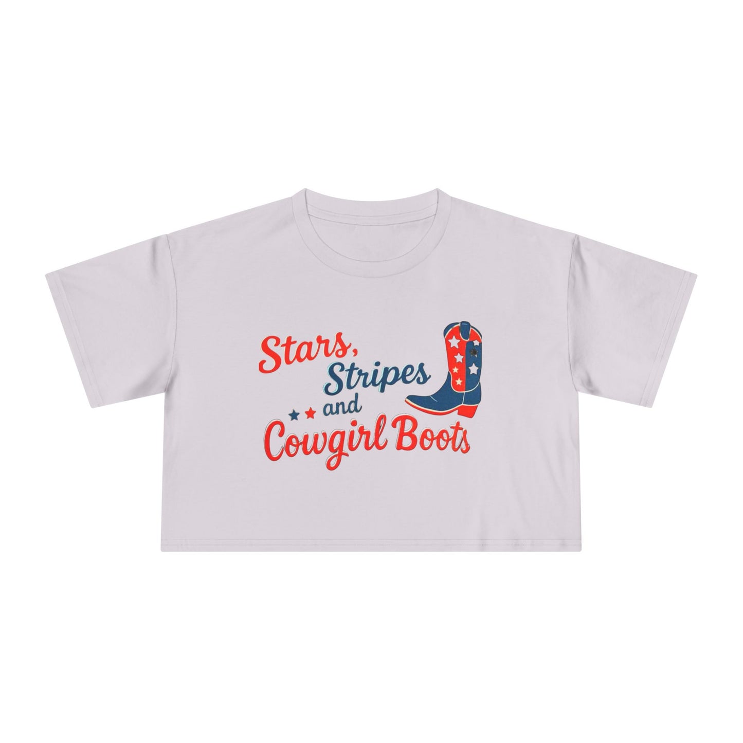 Stars, Stripes & Cowgirl Boots Crop Top