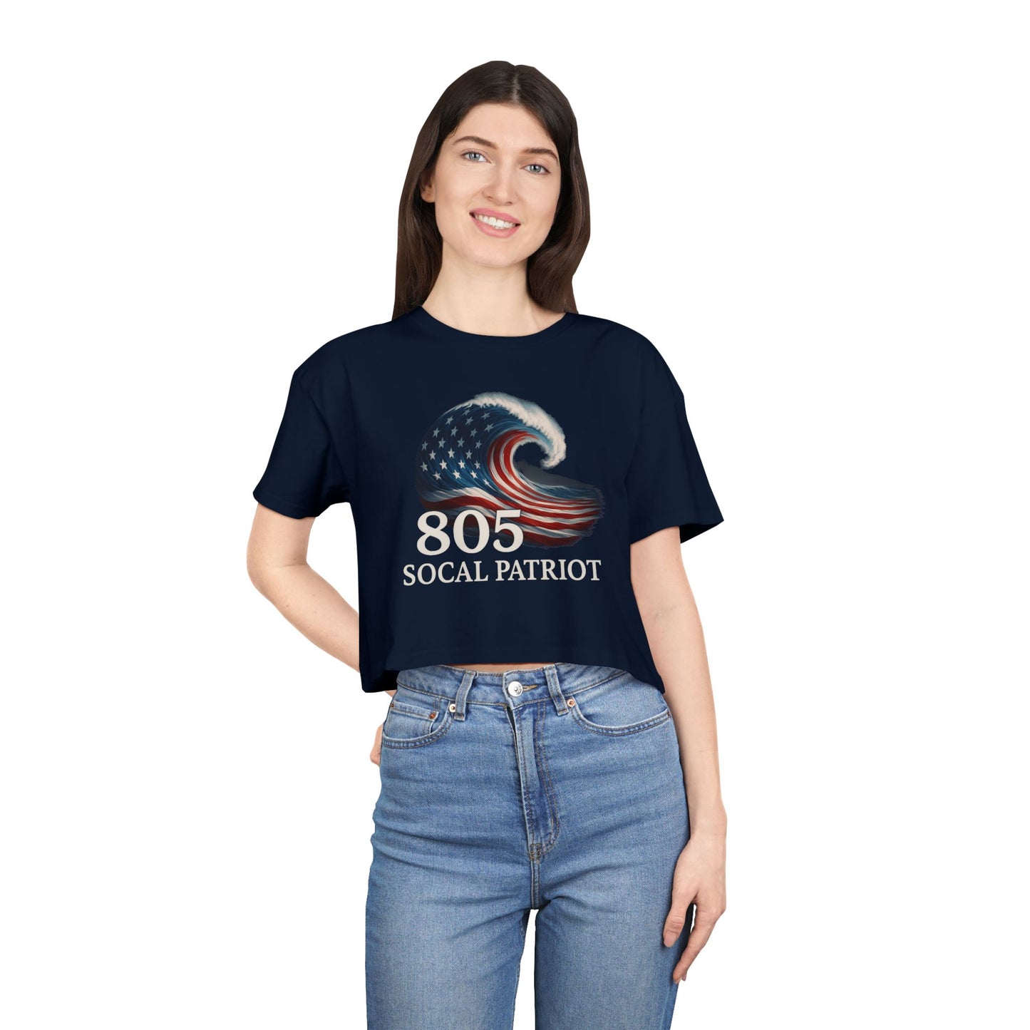 805 Wave Crop Top