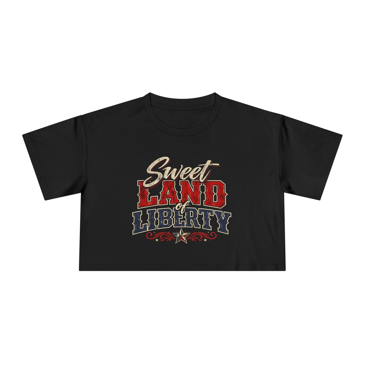 Sweet Land of Liberty Crop Top