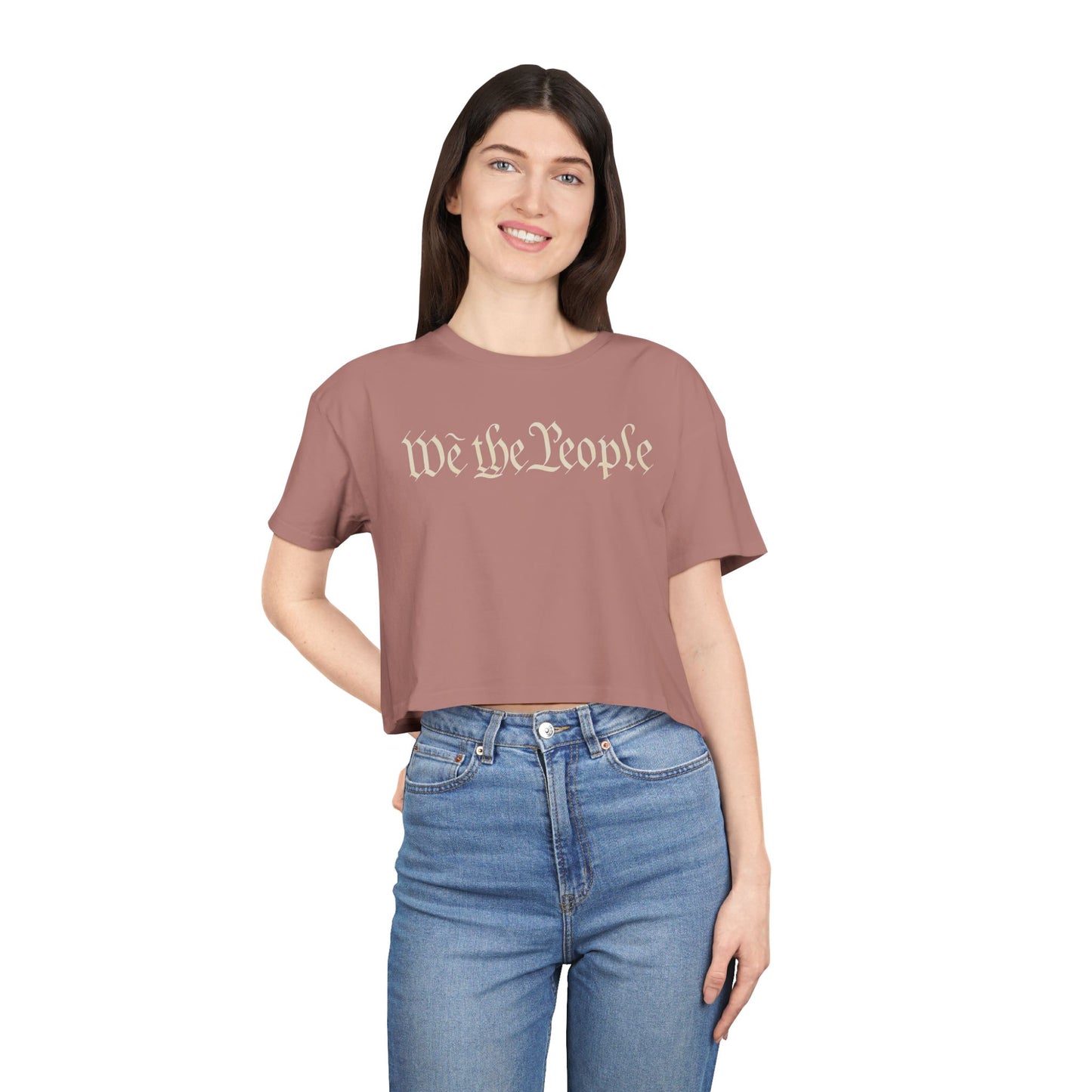 We The People Crop Top
