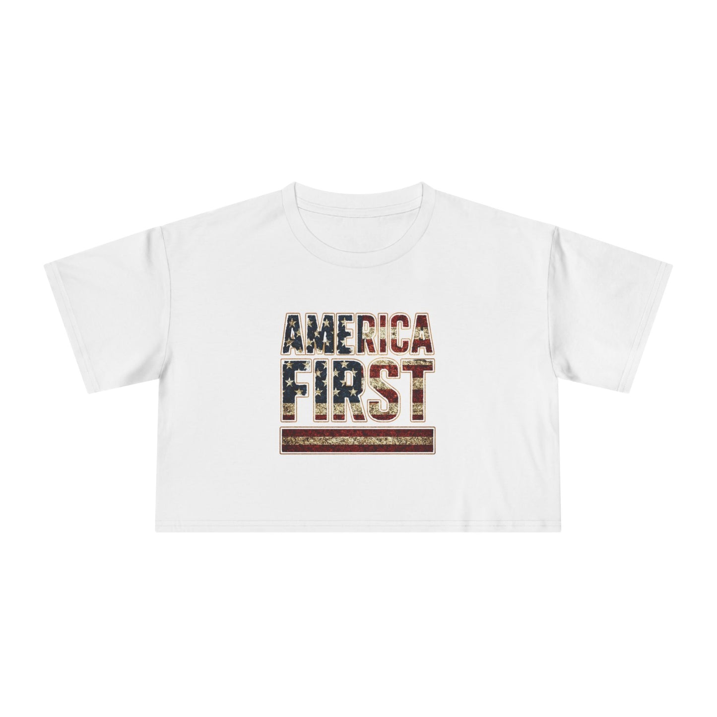 America First Crop Top