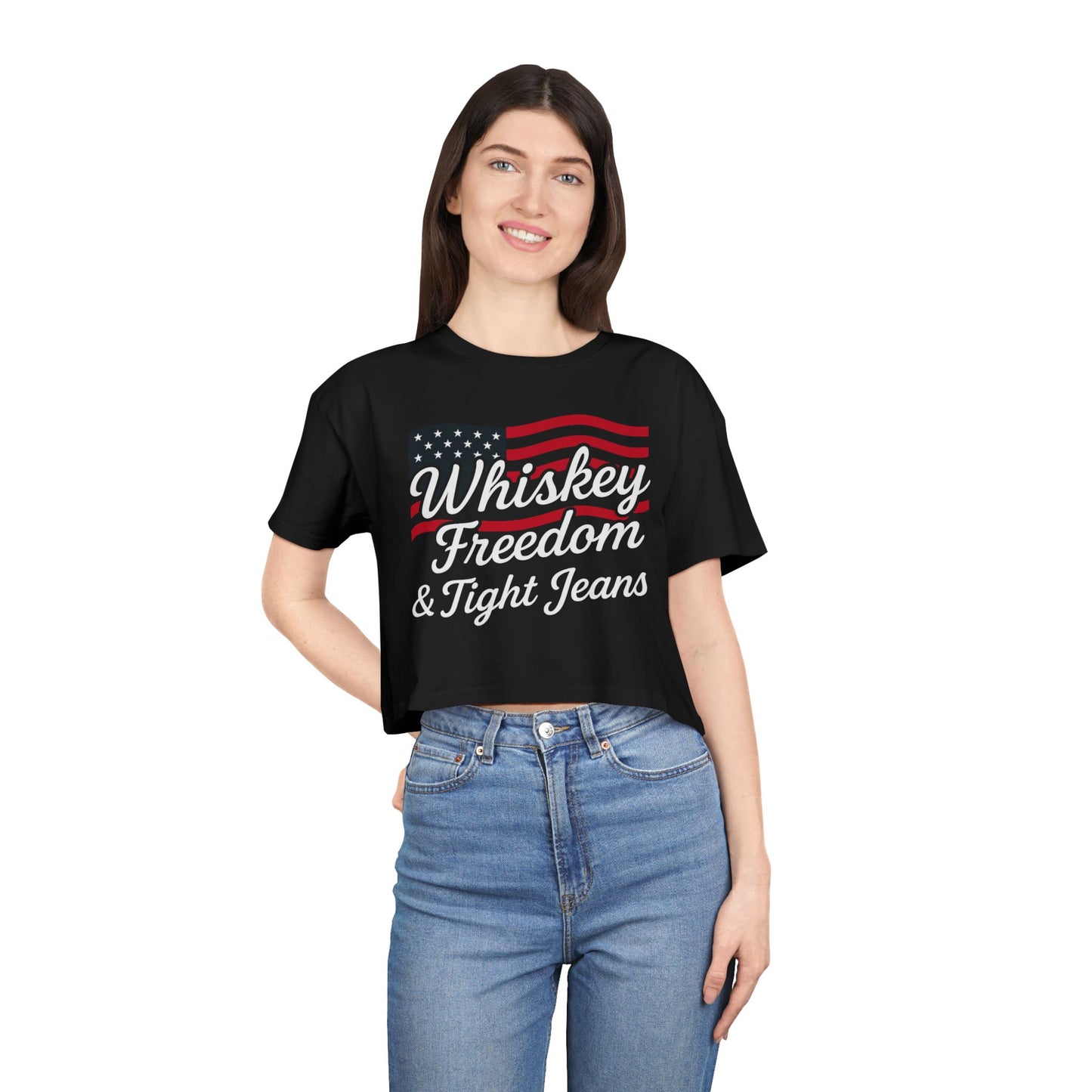 Whiskey Freedom Crop Top