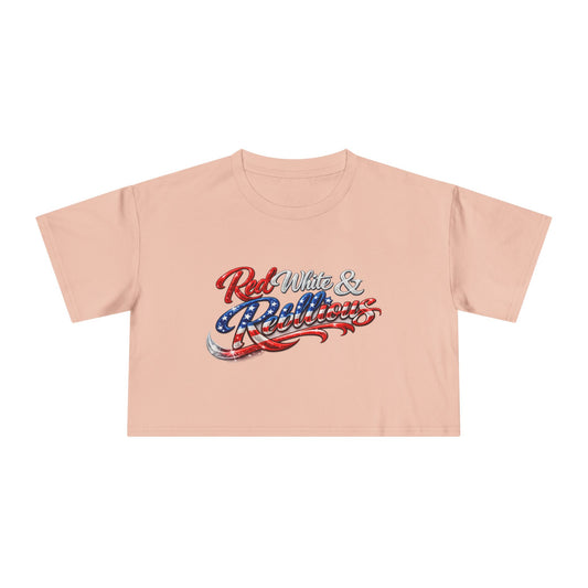 Red White & Rebellious Crop Top