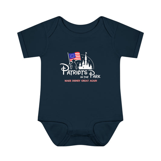 Patriots in the Park Baby Onsie